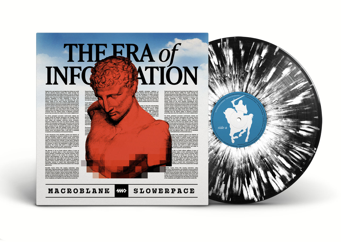 REPRESS - Macroblank // Slowerpace - The Era of Information REVERSE ZEBRA Vinyl LP
