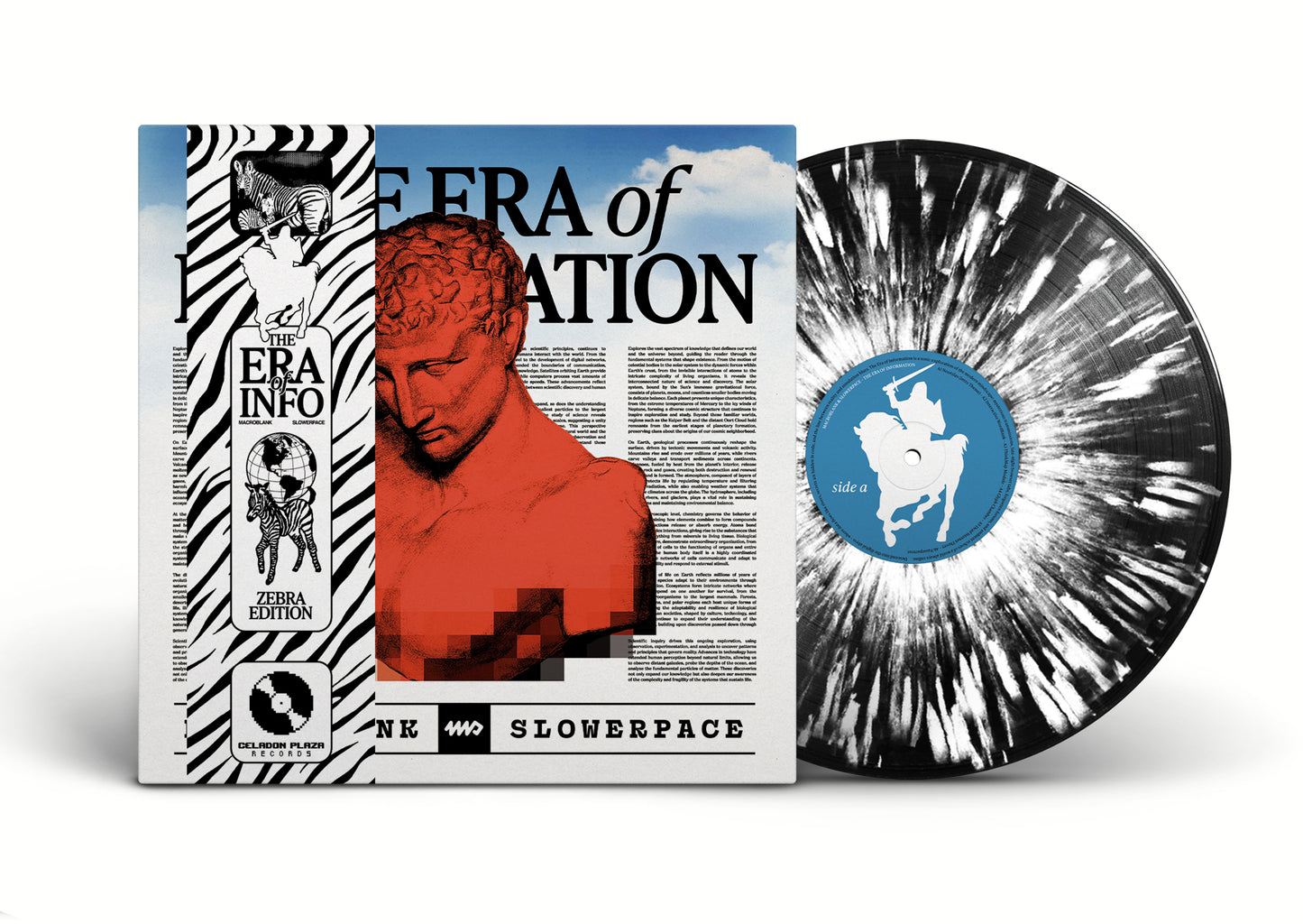 REPRESS - Macroblank // Slowerpace - The Era of Information CLUB REVERSE ZEBRA Vinyl LP