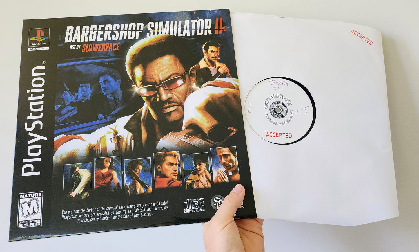 slowerpace 音楽 -Barbershop Simulator II REPRESS Limited Edition Hand Numbered Double Test Pressing